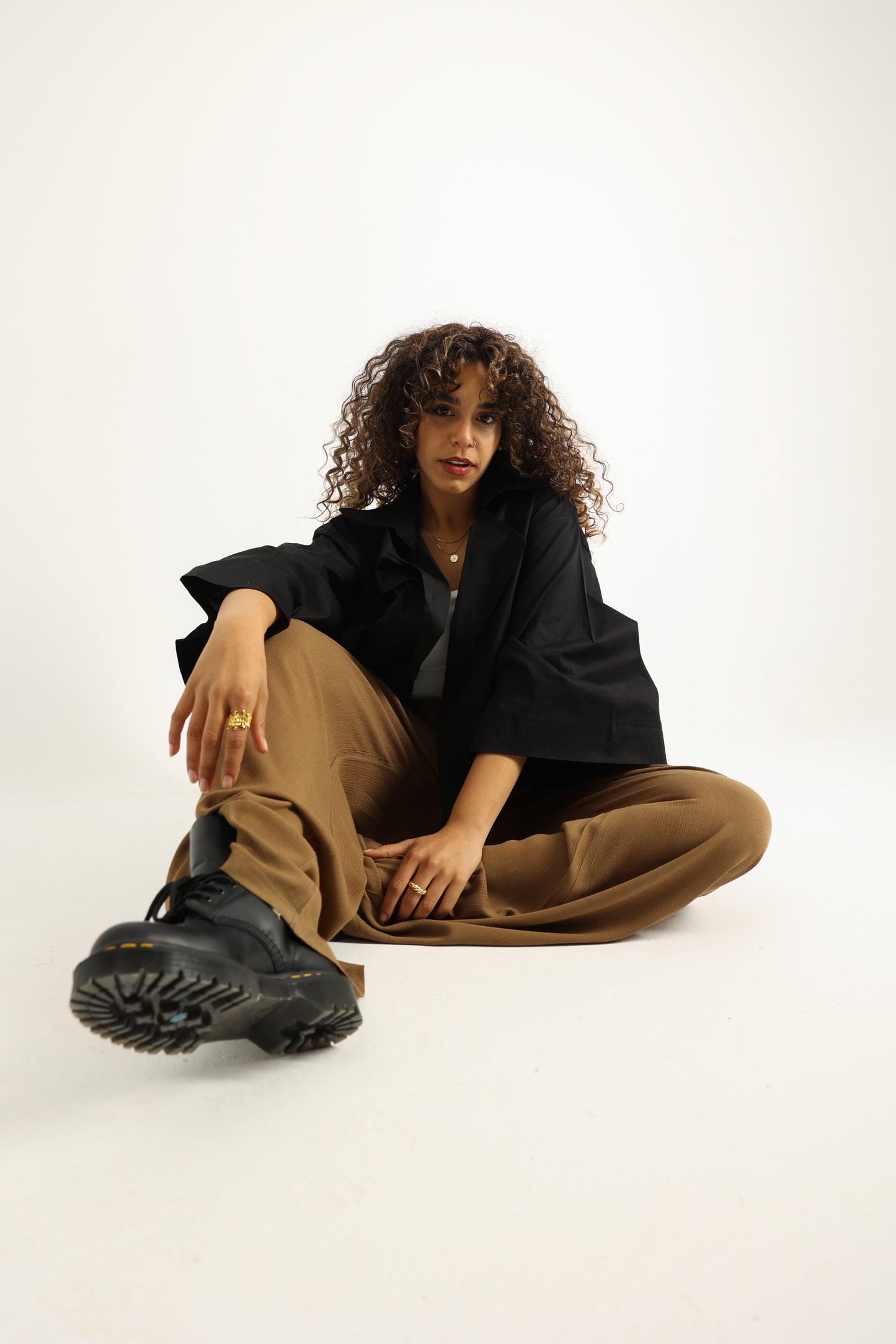 Loose Crinkled Pants