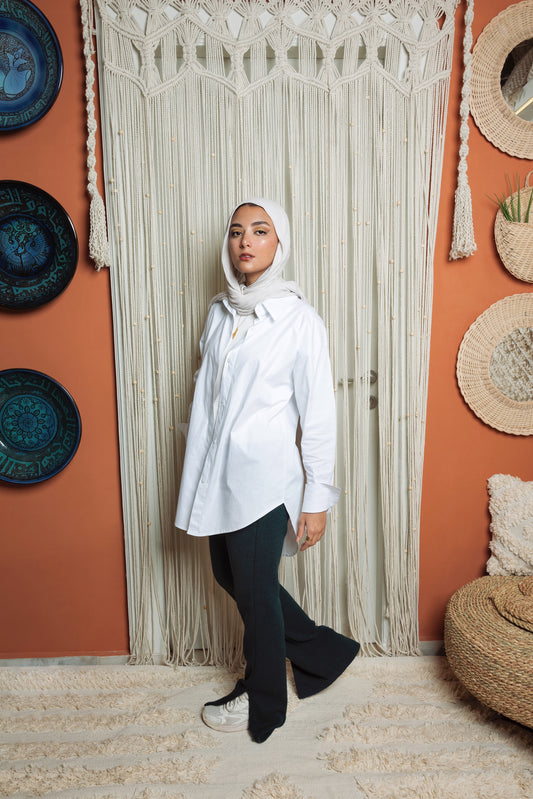 Teal green kintted Pants