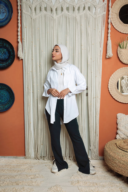 Teal green kintted Pants