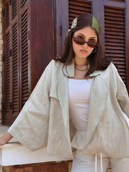 Linen Open Shirt