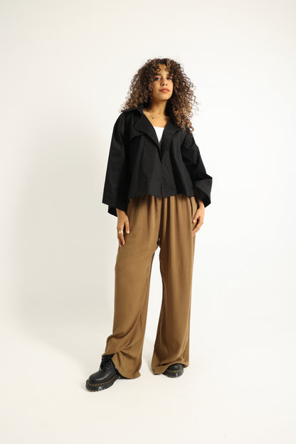 Loose Crinkled Pants