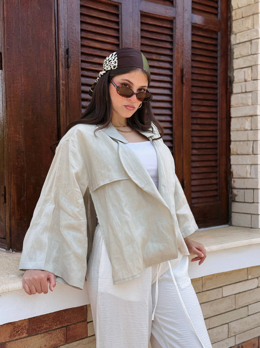 Linen Open Shirt