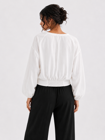 The Classic Wrap Blouse