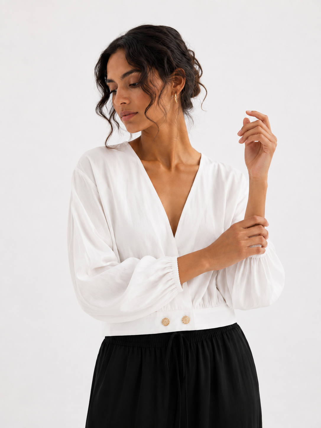 The Classic Wrap Blouse