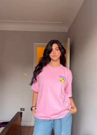 Pink Lemon Squeezed short Sleeves Tee