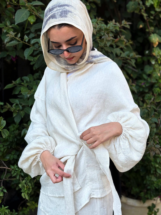 Plisee Wrap Top