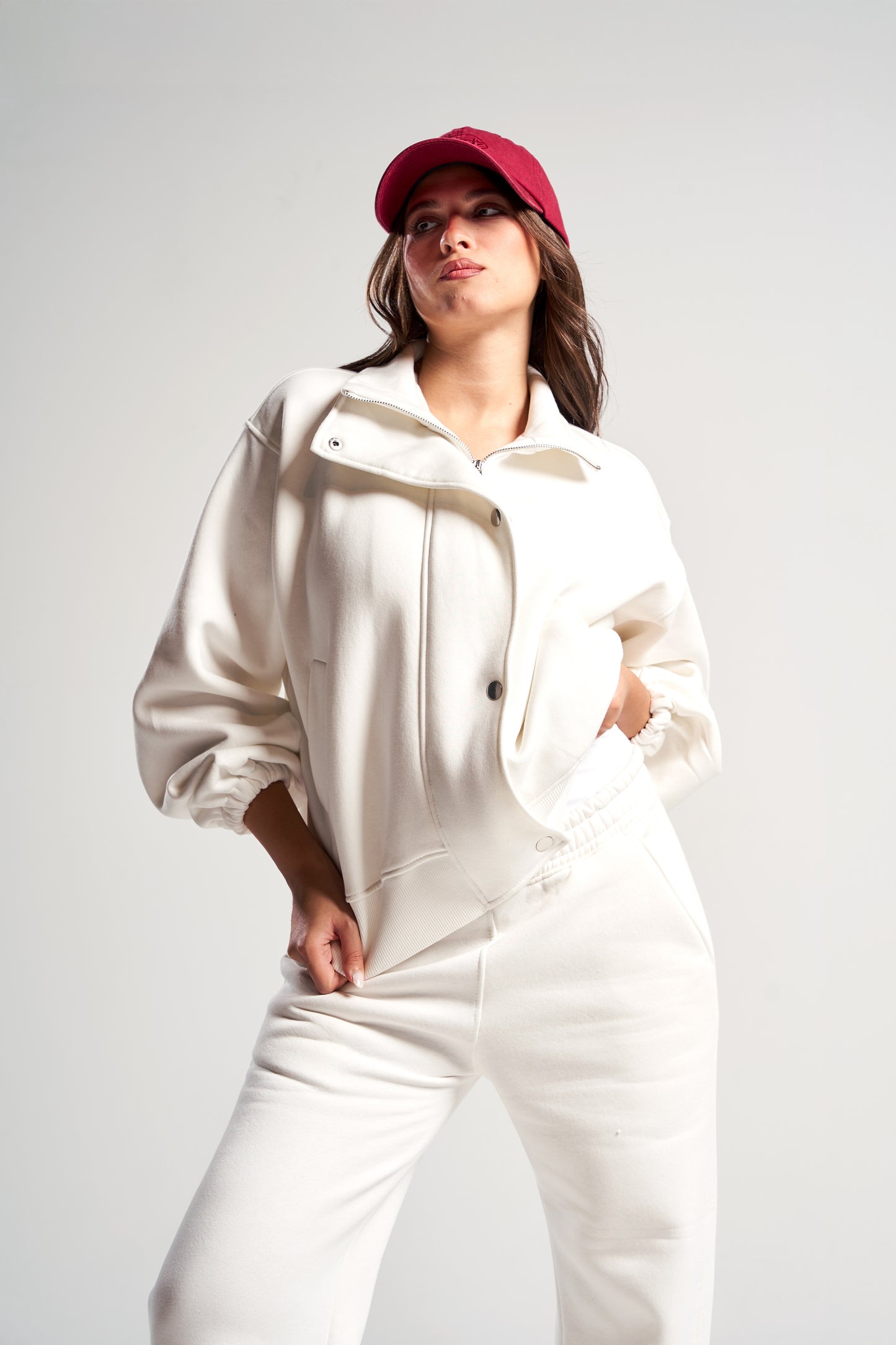 The Refined Ivory Melton Jacket