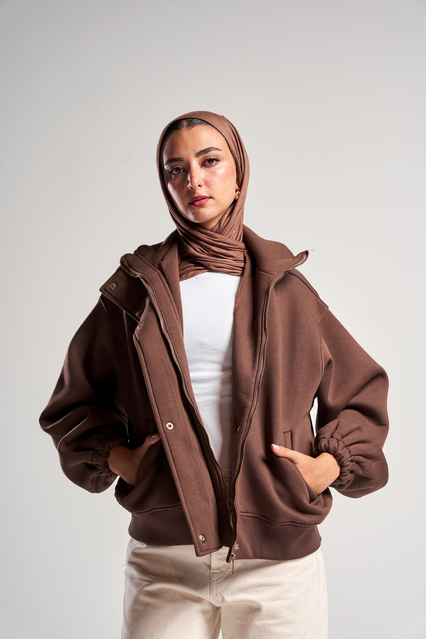 The Refined Mocha Melton Jacket